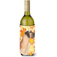"Caroline's Treasures Fawn Natural Dane Fall Decorative Bottle Hugger, 750ml, Multicolor"