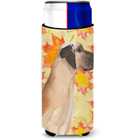"Caroline's Treasures Fawn Natural Dane Fall Decorative Can Hugger, Slim, Multicolor"