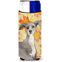 "Caroline's Treasures Italian Greyhound Fall Decorative Can Hugger, Slim, Multicolor"