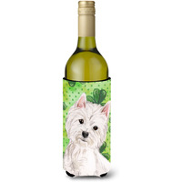 "Caroline's Treasures Westie St. Patrick's Decorative Bottle Hugger, 750ml, Multicolor"