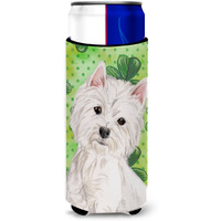 "Caroline's Treasures Westie St. Patrick's Decorative Can Hugger, Slim, Multicolor"