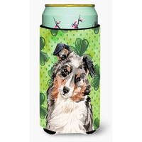 "Caroline's Treasures Australian Shepherd St. Patrick's Decorative Can Hugger, Tall, Multicolor"
