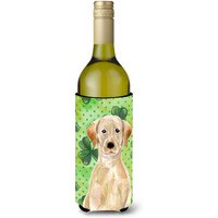 "Caroline's Treasures Yellow Labrador St. Patrick's Decorative Bottle Hugger, 750ml, Multicolor"