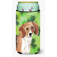 "Caroline's Treasures Beagle St. Patrick's Decorative Can Hugger, Tall, Multicolor"