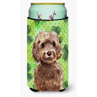 "Caroline's Treasures Brown Cockapoo St. Patrick's Decorative Can Hugger, Tall, Multicolor"