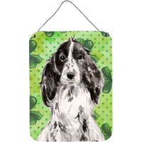 "Caroline's Treasures Black Parti St. Patrick's Metal Print, 16"" x 12"", Multicolor"