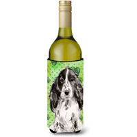 "Caroline's Treasures Black Parti St. Patrick's Decorative Bottle Hugger, 750ml, Multicolor"