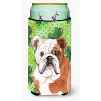 "Caroline's Treasures English Bulldog St. Patrick's Decorative Can Hugger, Tall, Multicolor"