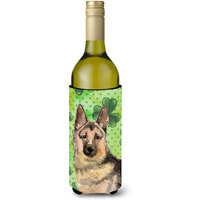 "Caroline's Treasures German Shepherd St. Patrick's Decorative Bottle Hugger, 750ml, Multicolor"