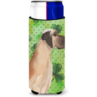 "Caroline's Treasures Fawn Natural Dane St. Patrick's Decorative Can Hugger, Slim, Multicolor"