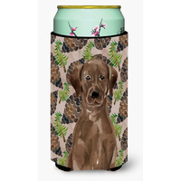 "Caroline's Treasures Chocolate Labrador Pine Cones Decorative Can Hugger, Tall, Multicolor"