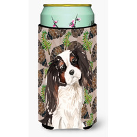 "Caroline's Treasures Tricolor Cavalier Spaniel Pine Cones Decorative Can Hugger, Tall, Multicolor"