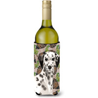 "Caroline's Treasures Dalmatian Pine Cones Decorative Bottle Hugger, 750ml, Multicolor"