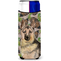 "Caroline's Treasures German Shepherd Pine Cones Decorative Can Hugger, Slim, Multicolor"