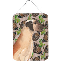 "Caroline's Treasures Fawn Natural Dane Pine Cones Metal Print, 16"" x 12"", Multicolor"