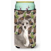 "Caroline's Treasures Italian Greyhound Pine Cones Decorative Can Hugger, Tall, Multicolor"