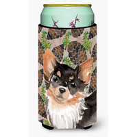 "Caroline's Treasures Long Haired Chihuahua Pine Cones Decorative Can Hugger, Tall, Multicolor"