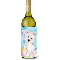 "Caroline's Treasures Westie Easter Decorative Bottle Hugger, 750ml, Multicolor"