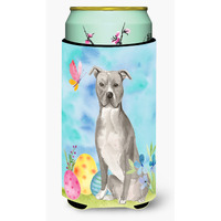 "Caroline's Treasures Staffordshire Bull Terrier Easter Decorative Can Hugger, Tall, Multicolor"