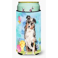 "Caroline's Treasures Australian Shepherd Easter Decorative Can Hugger, Tall, Multicolor"