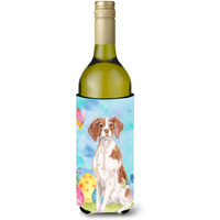 "Caroline's Treasures Brittany Spaniel Easter Decorative Bottle Hugger, 750ml, Multicolor"