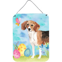 "Caroline's Treasures Beagle Easter Metal Print, 16"" x 12"", Multicolor"
