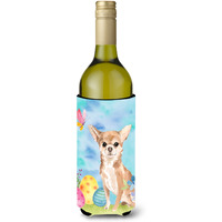 "Caroline's Treasures Chihuahua Easter Decorative Bottle Hugger, 750ml, Multicolor"