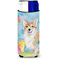 "Caroline's Treasures Corgi Easter Decorative Can Hugger, Slim, Multicolor"