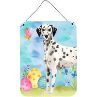 "Caroline's Treasures Dalmatian Easter Metal Print, 16"" x 12"", Multicolor"