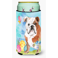 "Caroline's Treasures English Bulldog Easter Decorative Can Hugger, Tall, Multicolor"