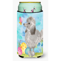 "Caroline's Treasures Grey Standard Poodle Easter Decorative Can Hugger, Tall, Multicolor"