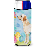 "Caroline's Treasures Yellow Labrador #2 Easter Decorative Can Hugger, Slim, Multicolor"
