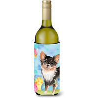 "Caroline's Treasures Long Haired Chihuahua Easter Decorative Bottle Hugger, 750ml, Multicolor"