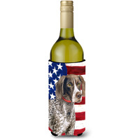 "Caroline's Treasures German Shorthaired Pointer Patriotic Decorative Bottle Hugger, 750ml, Multicolor"