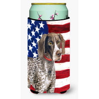 "Caroline's Treasures German Shorthaired Pointer Patriotic Decorative Can Hugger, Tall Boy, Multicolor"