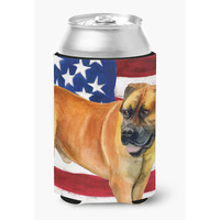 "Caroline's Treasures Boerboel Mastiff Patriotic Decorative Can Hugger, Multicolor"