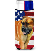 "Caroline's Treasures Boerboel Mastiff Patriotic Decorative Can Hugger, Slim, Multicolor"