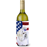 "Caroline's Treasures Maltese Patriotic Decorative Bottle Hugger, 750ml, Multicolor"