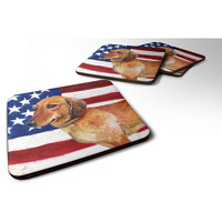 "Caroline's Treasures Dachshund Patriotic Decorative coasters, Multicolor"