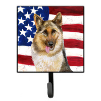 "Caroline's Treasures German Shepherd Patriotic Wall Hook, Small, Multicolor"