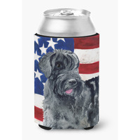 "Caroline's Treasures Giant Schnauzer Patriotic Decorative Can Hugger, Multicolor"