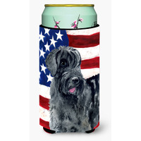 "Caroline's Treasures Giant Schnauzer Patriotic Decorative Can Hugger, Tall Boy, Multicolor"