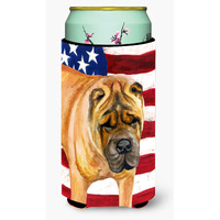 "Caroline's Treasures Shar Pei Patriotic Decorative Can Hugger, Tall Boy, Multicolor"