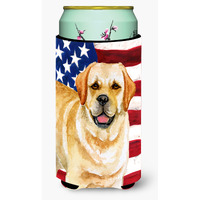"Caroline's Treasures Golden Retriever Patriotic Decorative Can Hugger, Tall Boy, Multicolor"
