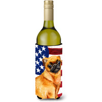 "Caroline's Treasures Small Brabant Griffon Patriotic Decorative Bottle Hugger, 750ml, Multicolor"