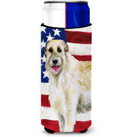 "Caroline's Treasures Irish Wolfhound Patriotic Decorative Can Hugger, Slim, Multicolor"