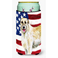 "Caroline's Treasures Irish Wolfhound Patriotic Decorative Can Hugger, Tall Boy, Multicolor"
