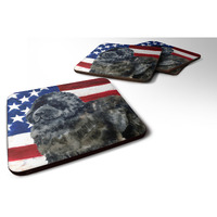 "Caroline's Treasures Newfoundland Patriotic Decorative coasters, Multicolor"