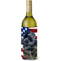 "Caroline's Treasures Newfoundland Patriotic Decorative Bottle Hugger, 750ml, Multicolor"