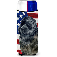 "Caroline's Treasures Newfoundland Patriotic Decorative Can Hugger, Slim, Multicolor"